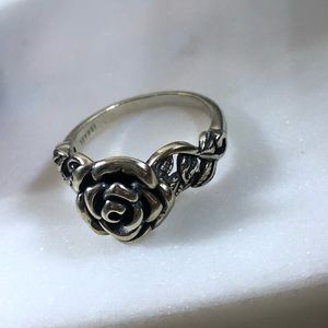 Sterling Silver Rose Ring